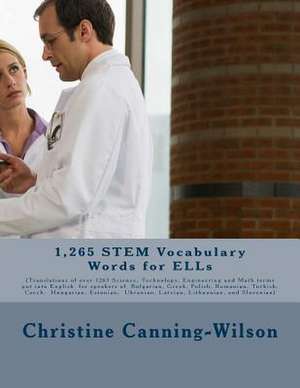 1,265 Stem Vocabulary Words for Ells de Christine Canning-Wilson