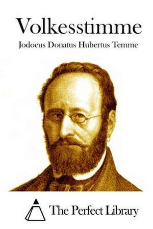 Volkesstimme de Jodocus Donatus Hubertus Temme