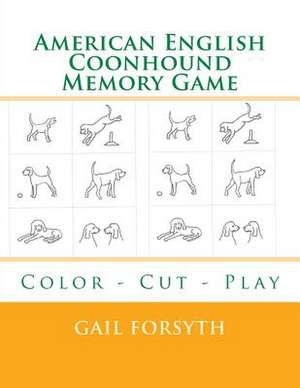 American English Coonhound Memory Game de Gail Forsyth