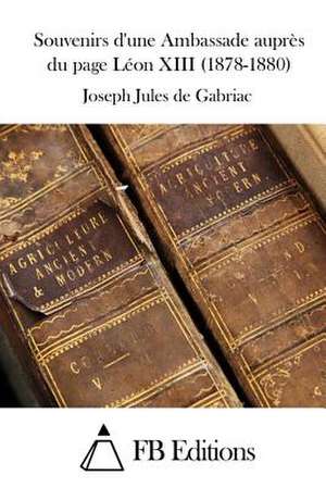 Souvenirs D'Une Ambassade Aupres Du Page Leon XIII (1878-1880) de Joseph Jules De Gabriac