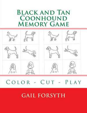 Black and Tan Coonhound Memory Game de Gail Forsyth