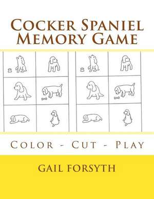 Cocker Spaniel Memory Game de Gail Forsyth