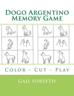 Dogo Argentino Memory Game de Gail Forsyth