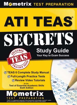 ATI TEAS Secrets Study Guide de Teas Exam Secrets Test Prep