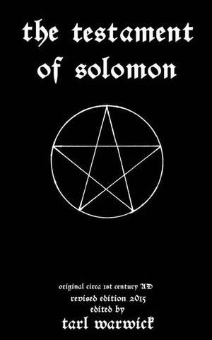 The Testament of Solomon de King Solomon