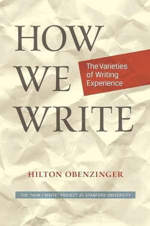 How We Write de Hilton Obenzinger