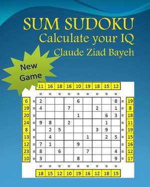 Sum Sudoku de Claude Ziad Bayeh