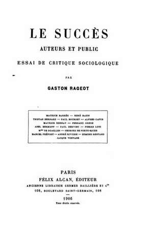 Les Noms de Gaston Rageot