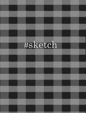 Plaid Grayscale (Sketchbook) de Trendy Wares Misc