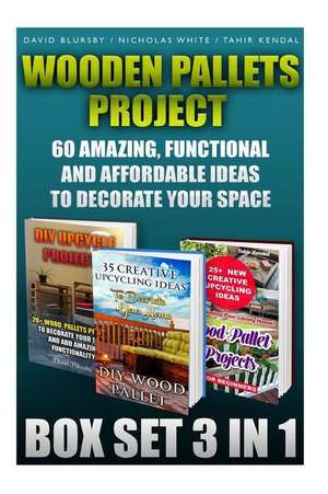 Wooden Pallets Project Box Set 3 in 1 60 Amazing, Functional and Affordable Idea: DIY Household Hacks, Wood Pallets, Wood Pallet Projects, DIY Decorat de David Blursby