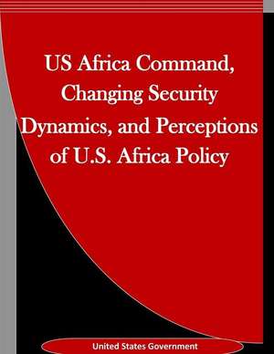 Us Africa Command, Changing Security Dynamics, and Perceptions of U.S. Africa Policy de United States Government