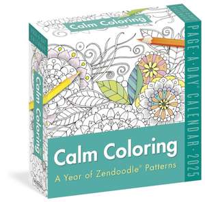 Calm Coloring Page-A-Day(r) Calendar 2025 de Workman Calendars