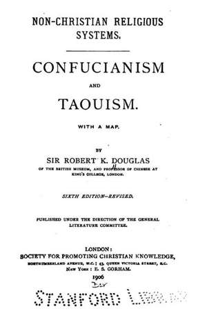 Confucianism and Taouism de Robert K. Douglas