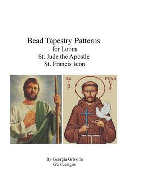 Bead Tapestry Patterns for Loom St. Jude the Apostle and St. Francis Icon de Georgia Grisolia