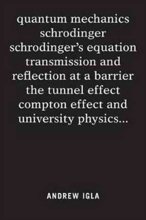 quantum mechanics schrodinger schrodinger's equation transmission and reflection at a barrier the tunnel effect compton effect and university physics . . . de Andrew Igla