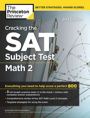 Cracking the Sat Math 2 Subject Test de Princeton Review