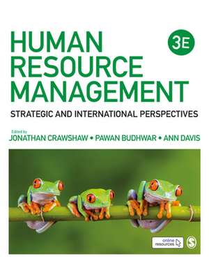 Human Resource Management: Strategic and International Perspectives de Jonathan Crawshaw