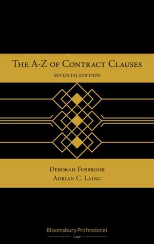 The A-Z of Contract Clauses de Deborah Fosbrook