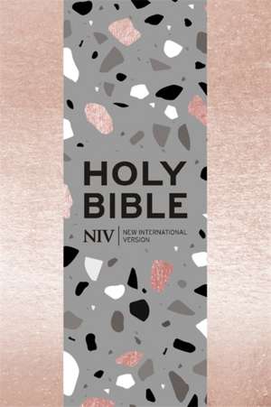 NIV Pocket Rose Gold Terrazzo Soft-tone Bible with Zip de New International Version