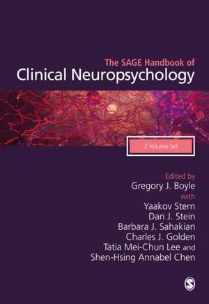 The Sage Handbook of Clinical Neuropsychology de Gregory J Boyle