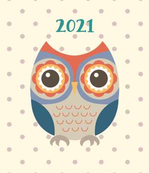 Fashion Diary Owl Square Pocket Diary 2021