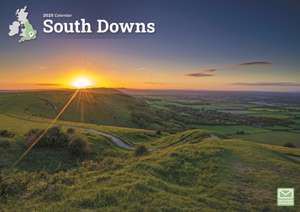 South Downs A4 Calendar 2025 de Carousel Calendars