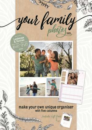 Your Family Photos Planner A3 Calendar 2025 de Carousel Calendars