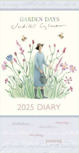 Garden Days Deluxe Slim Diary 2025 de Carousel Calendars