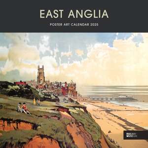 East Anglia Poster Art National Railway Museum Wiro Wall Calendar 2025 de Carousel Calendars