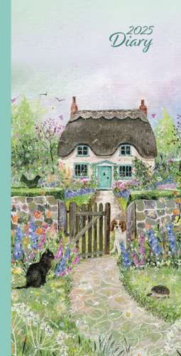 Cottage Garden Deluxe Slim Diary 2025 de Carousel Calendars