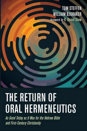 The Return of Oral Hermeneutics de Tom Steffen