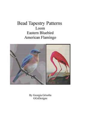 Bead Tapestry Patterns Loom Eastern Bluebird American Flamingo de Georgia Grisolia