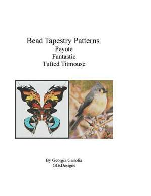 Bead Tapestry Patterns Peyote Fantastic Tufted Titmouse de Georgia Grisolia