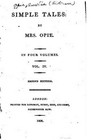 Simple Tales - Vol. IV de Mrs Opie