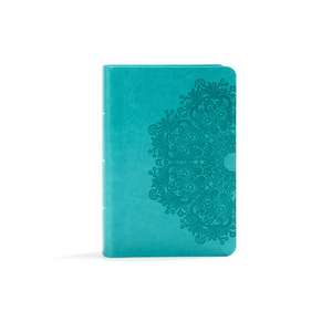 KJV Large Print Compact Reference Bible, Teal Leathertouch de Holman Bible Publishers