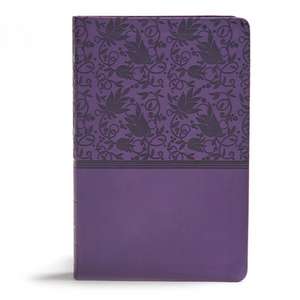 KJV Giant Print Reference Bible, Purple Leathertouch, Indexed de Holman Bible Publishers