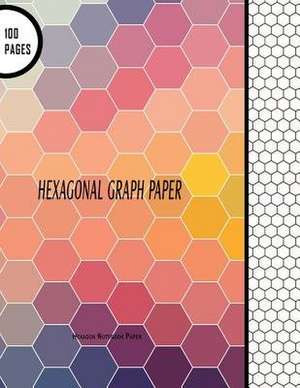 Hexagonal Graph Paper de Blank Books Journals