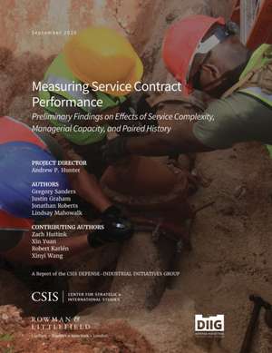 Measuring Service Contract Performance de Gregory Sanders