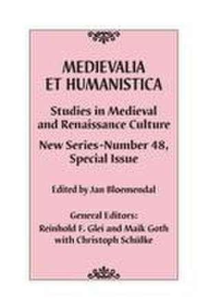 Medievalia Et Humanistica, No. 48 de Reinhold F Glei