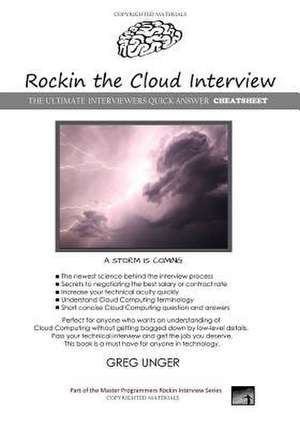 Rockin the Cloud Interview de MR Greg Unger