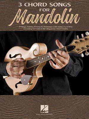 3 Chord Songs for Mandolin de Hal Leonard Corp