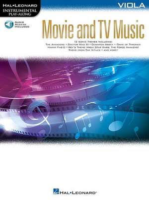 Movie and TV Music for Viola: Instrumental Play-Along Series [With Access Code] de Hal Leonard Corp