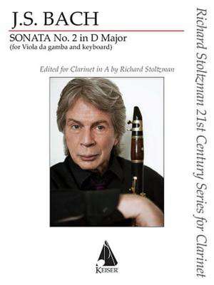 Sonata No. 2 in D Major: For Clarinet in A and Piano Richard Stoltzman 21st Century Series for Clarinet de Johann Sebastian Bach