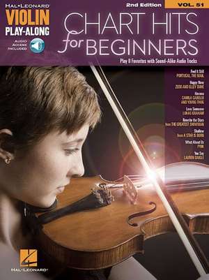 Chart Hits for Beginners: Violin Play-Along Volume 51 de Hal Leonard Corp