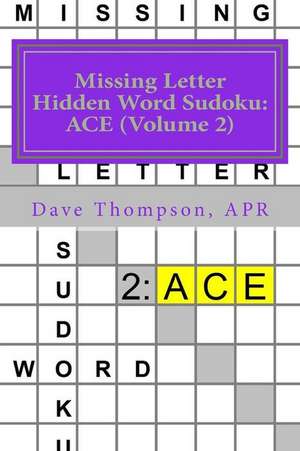 Missing Letter Hidden Word Sudoku de Thompson Apr, Dave