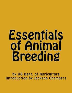 Essentials of Animal Breeding de Us Dept of Agriculture