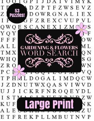 Gardening & Flowers Large Print Word Search de Puzzle Pyramid