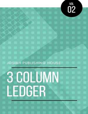 3 Column Ledger de Publishing House, Josiah