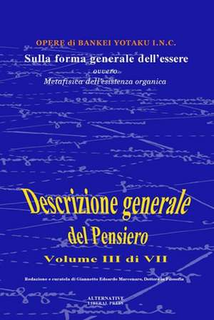 Sulla Forma Generale Dell'essere de Marcenaro, Dr Giannetto Edoardo