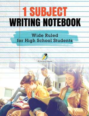 1 Subject Writing Notebook Wide Ruled for High School Students de Journals and Notebooks